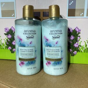 2 PK Suave Aroma Collection Eucalyptus Spearmint Revitalizing Conditioner 13.5oz